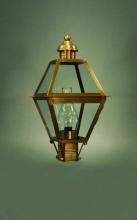 Northeast Lantern 1003-DB-CIM-FST - Post Dark Brass Medium Base Socket With Chimney Frosted Glass