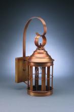 Northeast Lantern 3317-DAB-MED-CLR-NS - Cone Top Wall Dark Antique Brass Medium Base Socket Clear Glass Open Bottom No Scroll