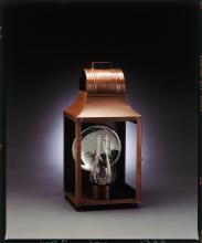 Northeast Lantern 9051-AB-CIM-CLR - Culvert Top Wall Antique Brass Medium Base Socket With Chimney Clear Glass