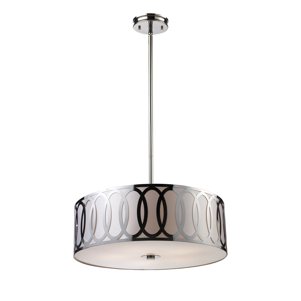 Anastasia 5 Light Pendant In Polished Nickel