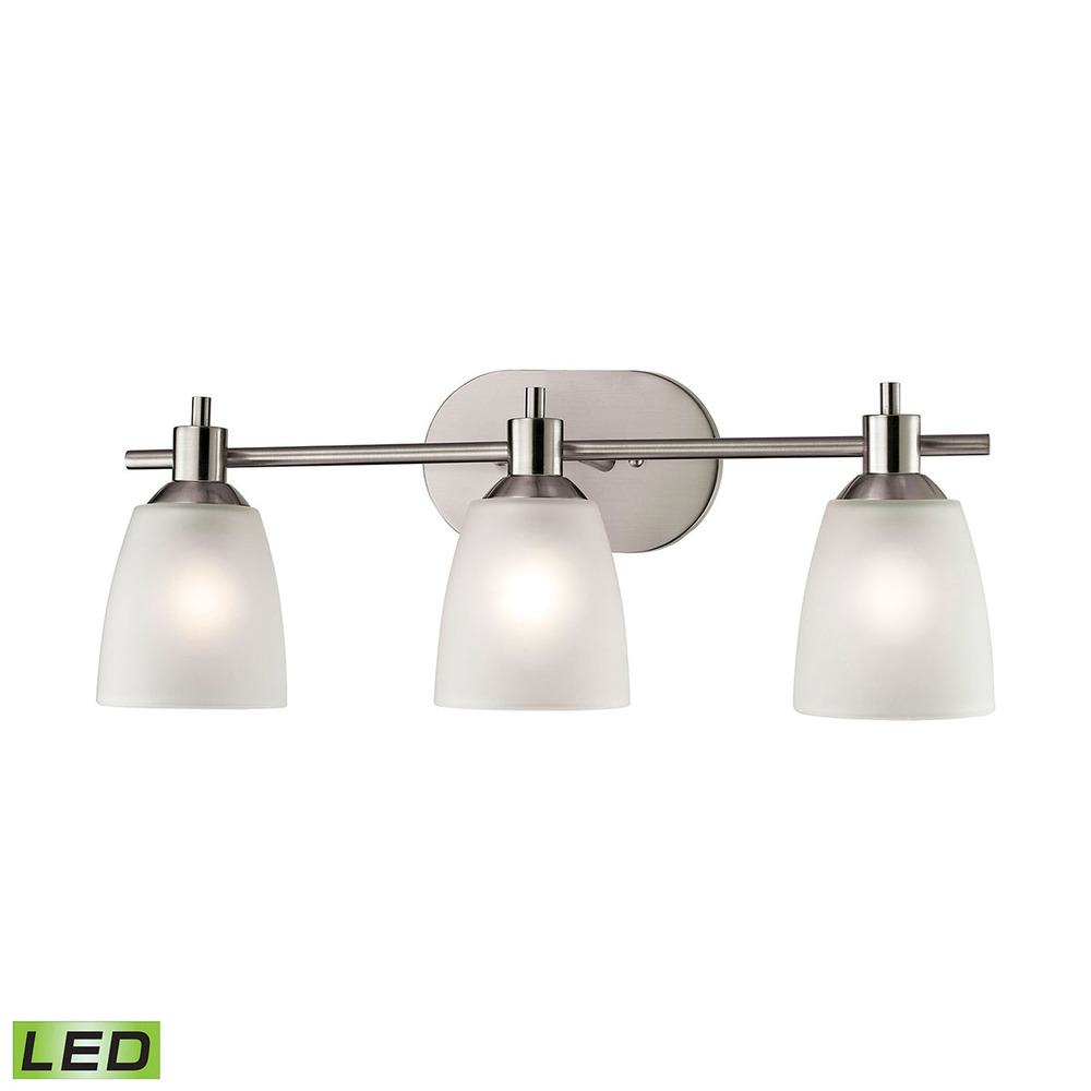 Thomas - Jackson 22'' Wide 3-Light Vanity Light - Brushed Nickel