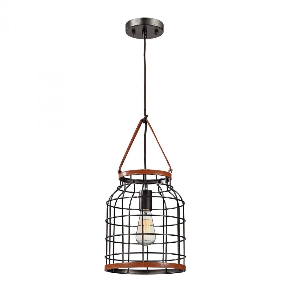 Purcell 1 Light Pendant In Weathered Iron