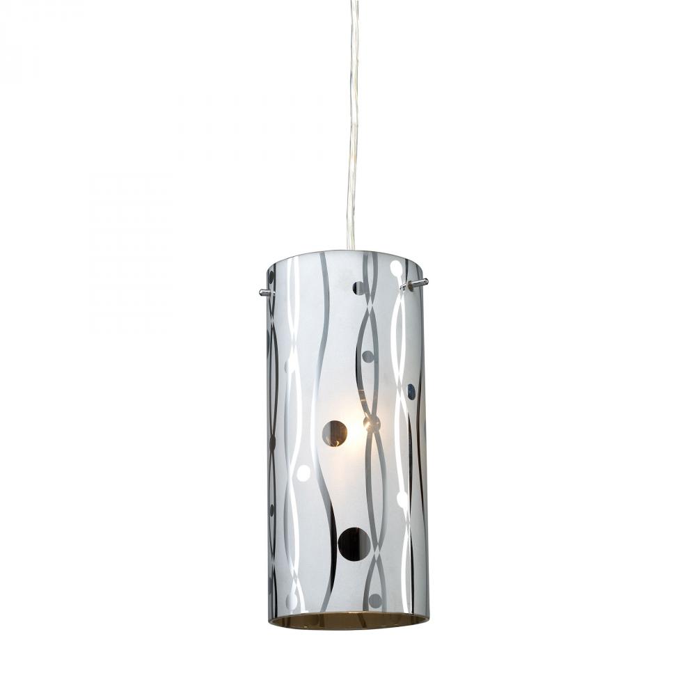 Chromia 1 Light Pendant In Polished Chrome