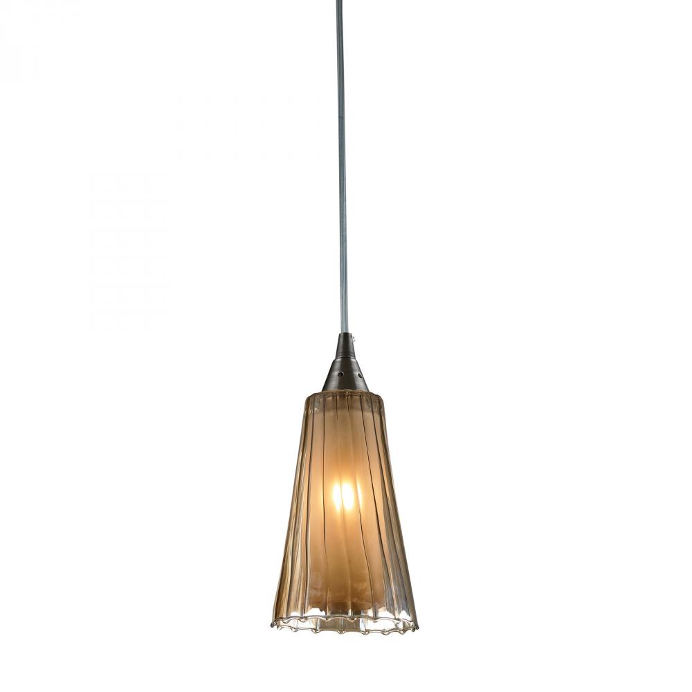 Encapsulate 1 Light Pendant In Satin Nickel