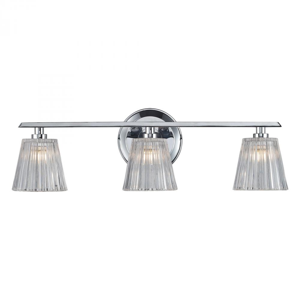 Calais 3-Light Vanity in Polished Chrome