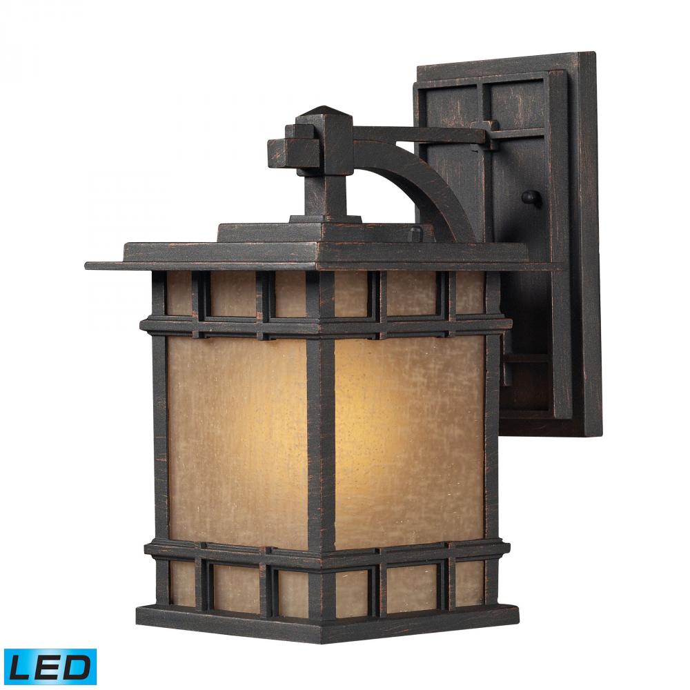Newlton 1 Light Outdoor Sconce in Weathered Charcoal - LED Offering Up To 800 Lumens (60 Watt Equiva