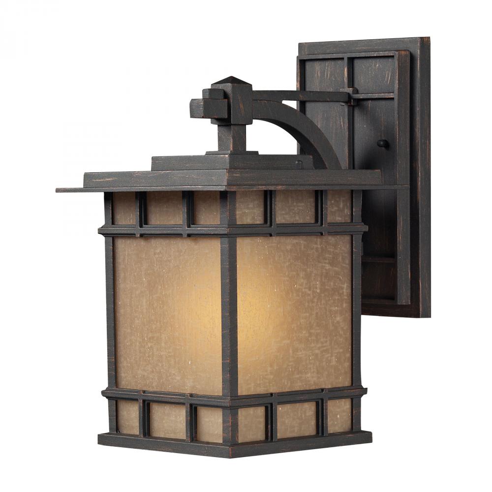 1 light outdoor wall mount in Weathered Charcoal