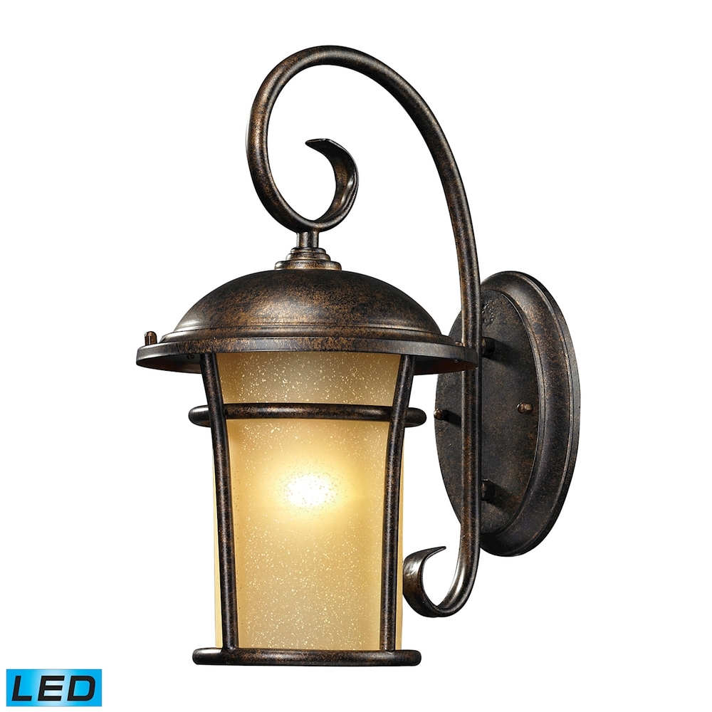 Bolla Vista 1-Light Outdoor Sconce in Regal Bronze - Includes LED Bulb