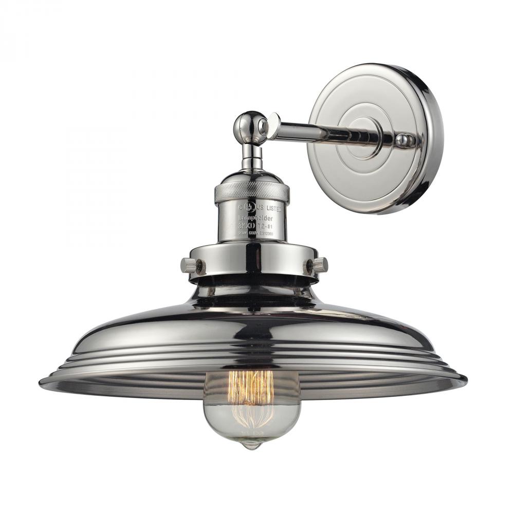 Newberry 1 Light Wall Sconce In Polished Nickel