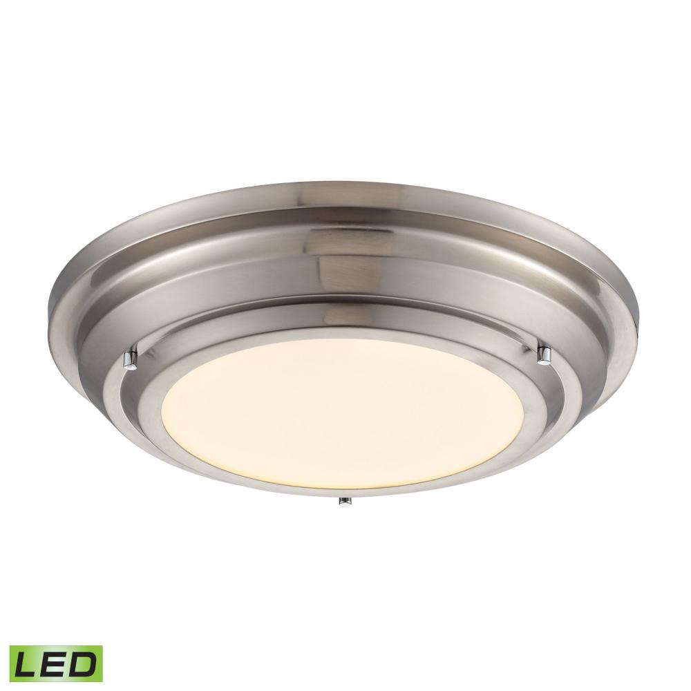 Sonoma Collection LED flushmount in Brushed Nickel