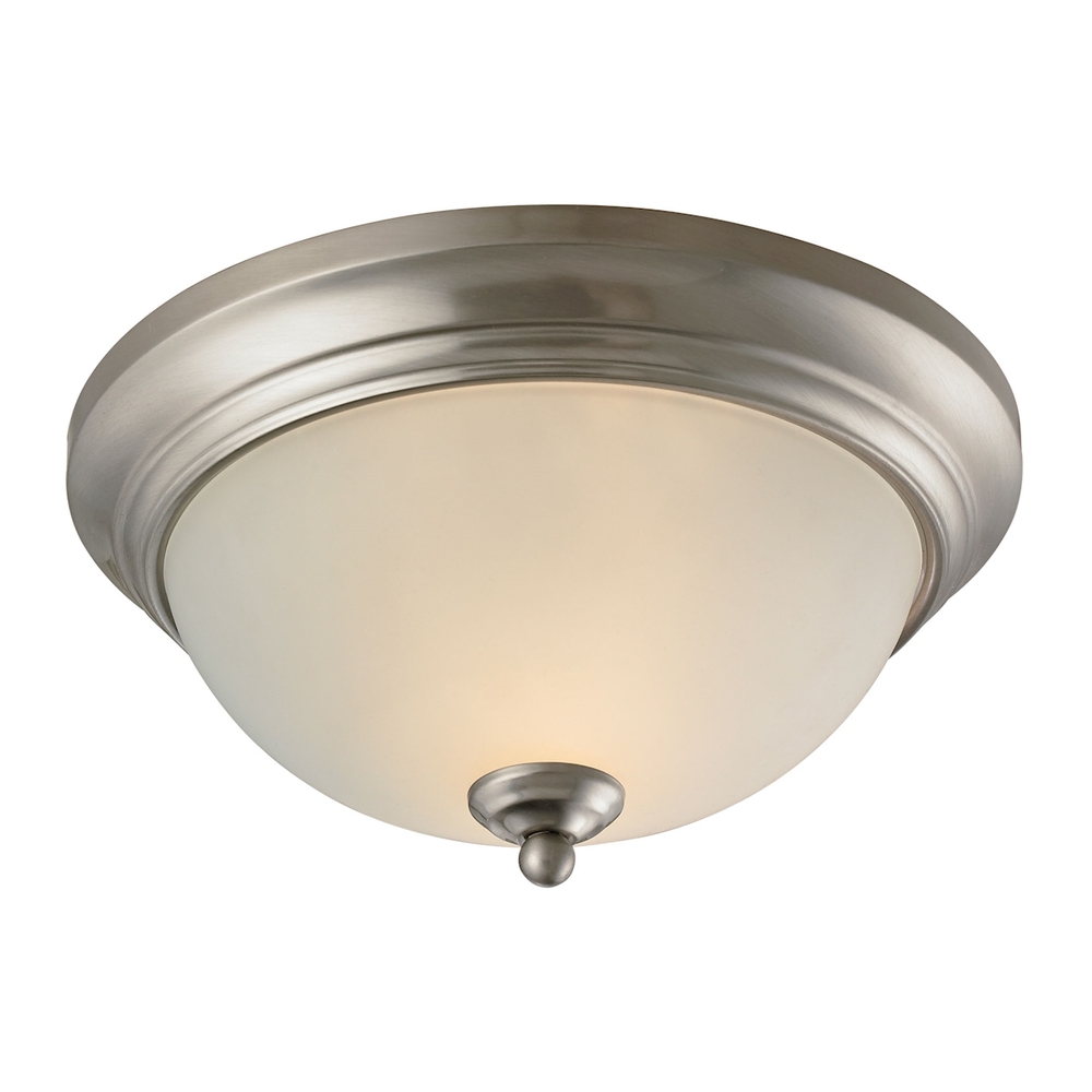 Thomas - Huntington 11'' Wide 2-Light Flush Mount - Brushed Nickel