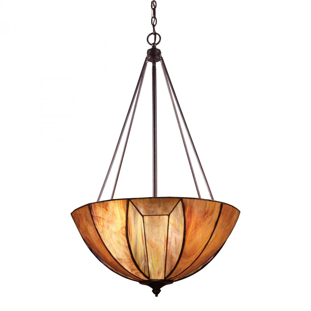 Dimensions 4 Light Pendant In Burnished Copper A