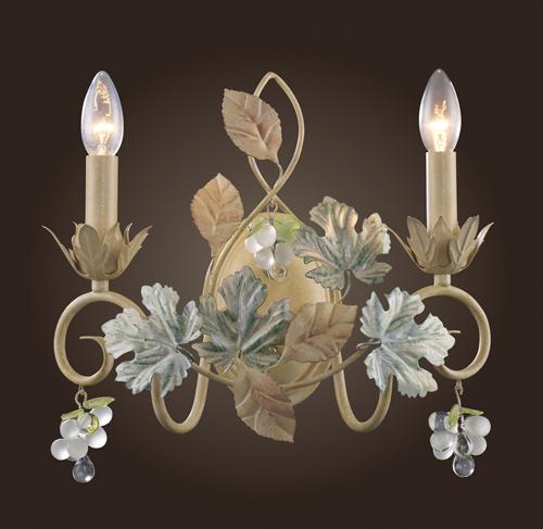 2 Light Sconce In Champagne Cream