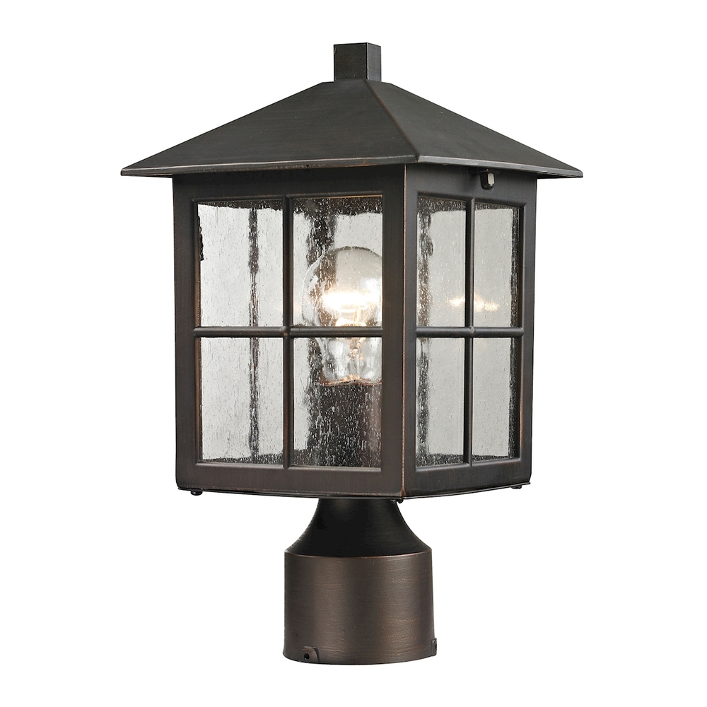 Thomas - Shaker Heights 11'' High 1-Light Outdoor Post Light - Hazelnut Bronze