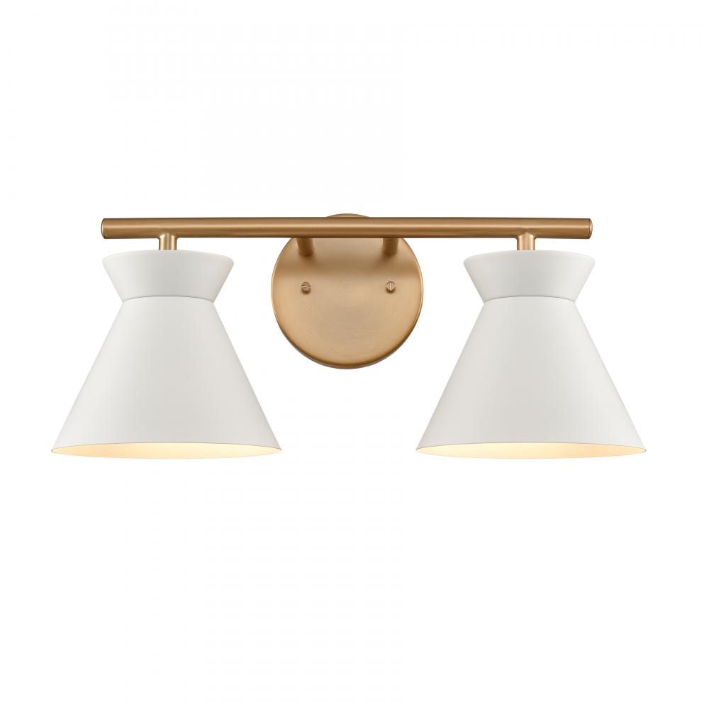 Forme 18'' Wide 2-Light Vanity Light - Brushed Gold