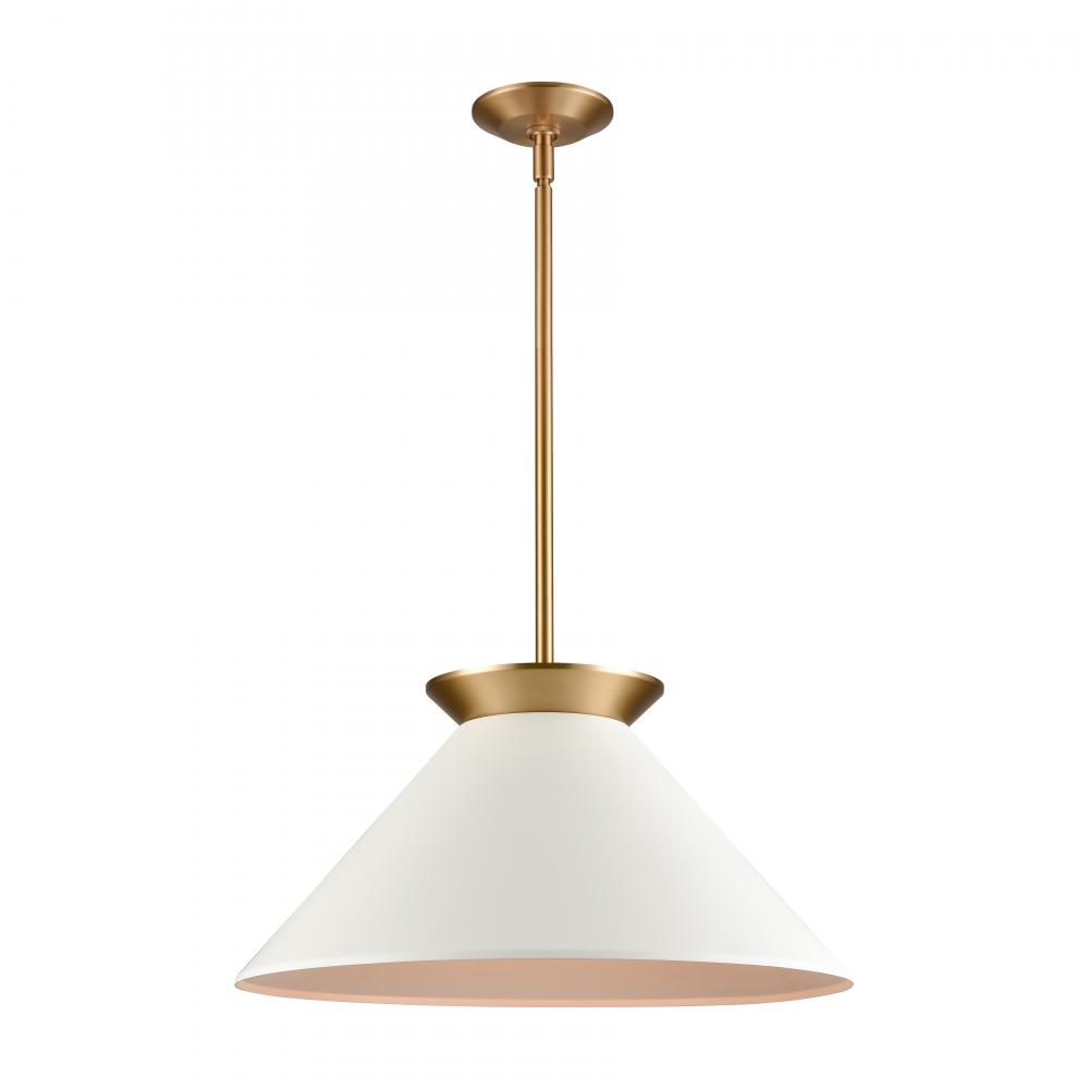 Cavendish 20'' Wide 1-Light Pendant - Brushed Gold