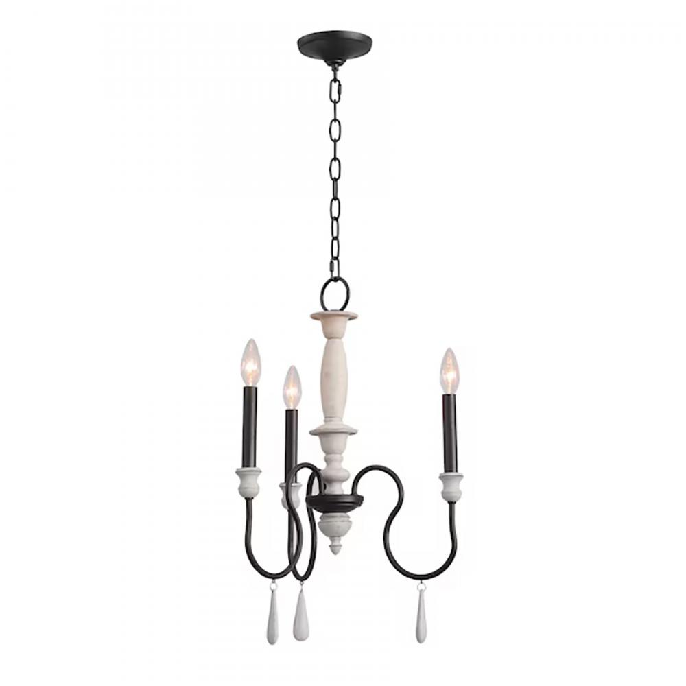 Brownell 17'' Wide 3-Light Chandelier - Anvil Iron