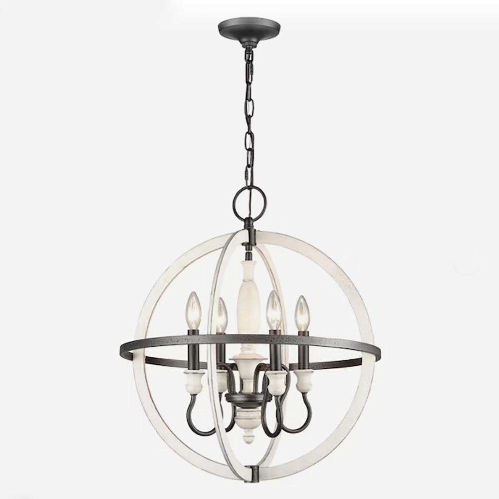 Brownell 20'' Wide 4-Light Chandelier - Anvil Iron