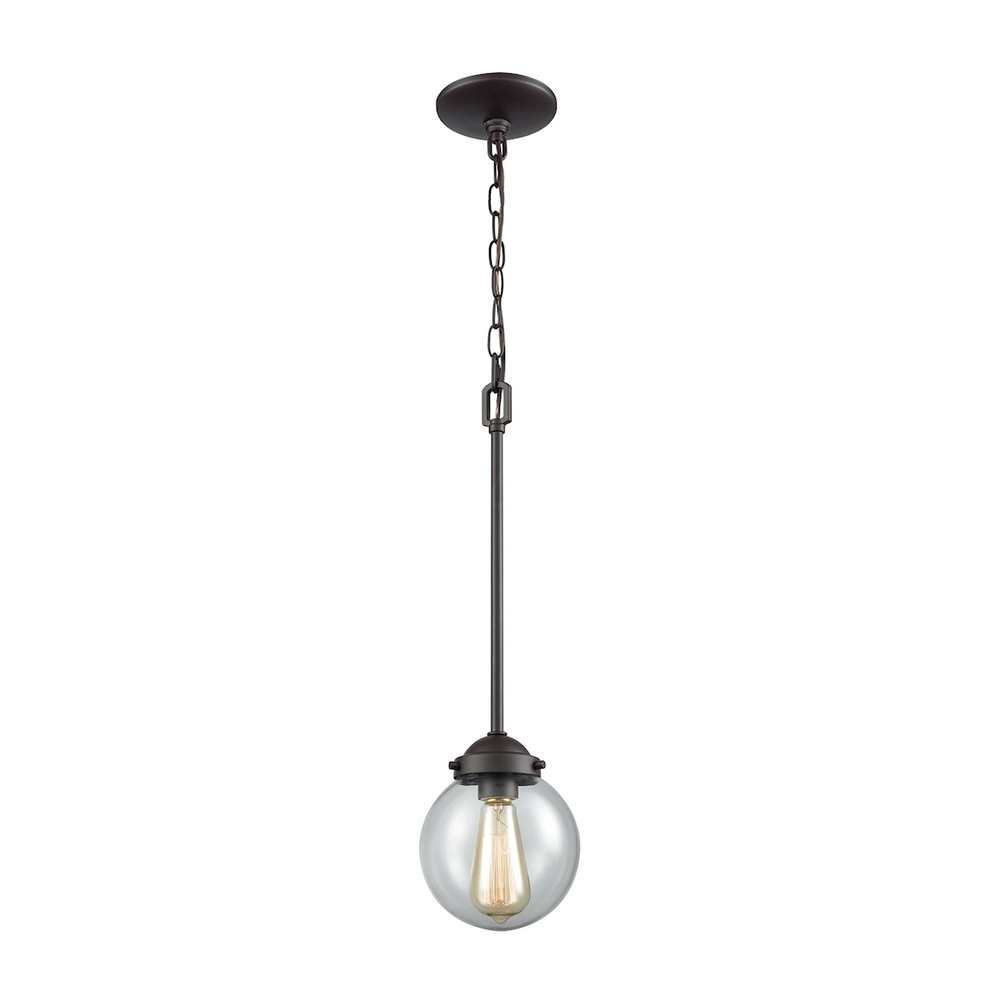 Thomas - Beckett 6'' Wide 1-Light Mini Pendant - Oil Rubbed Bronze