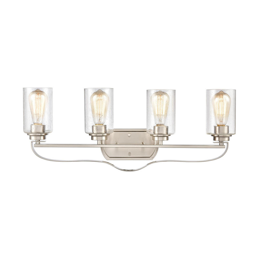 Thomas - Market Square 28'' Wide 4-Light Vanity Light - Brushed Nickel