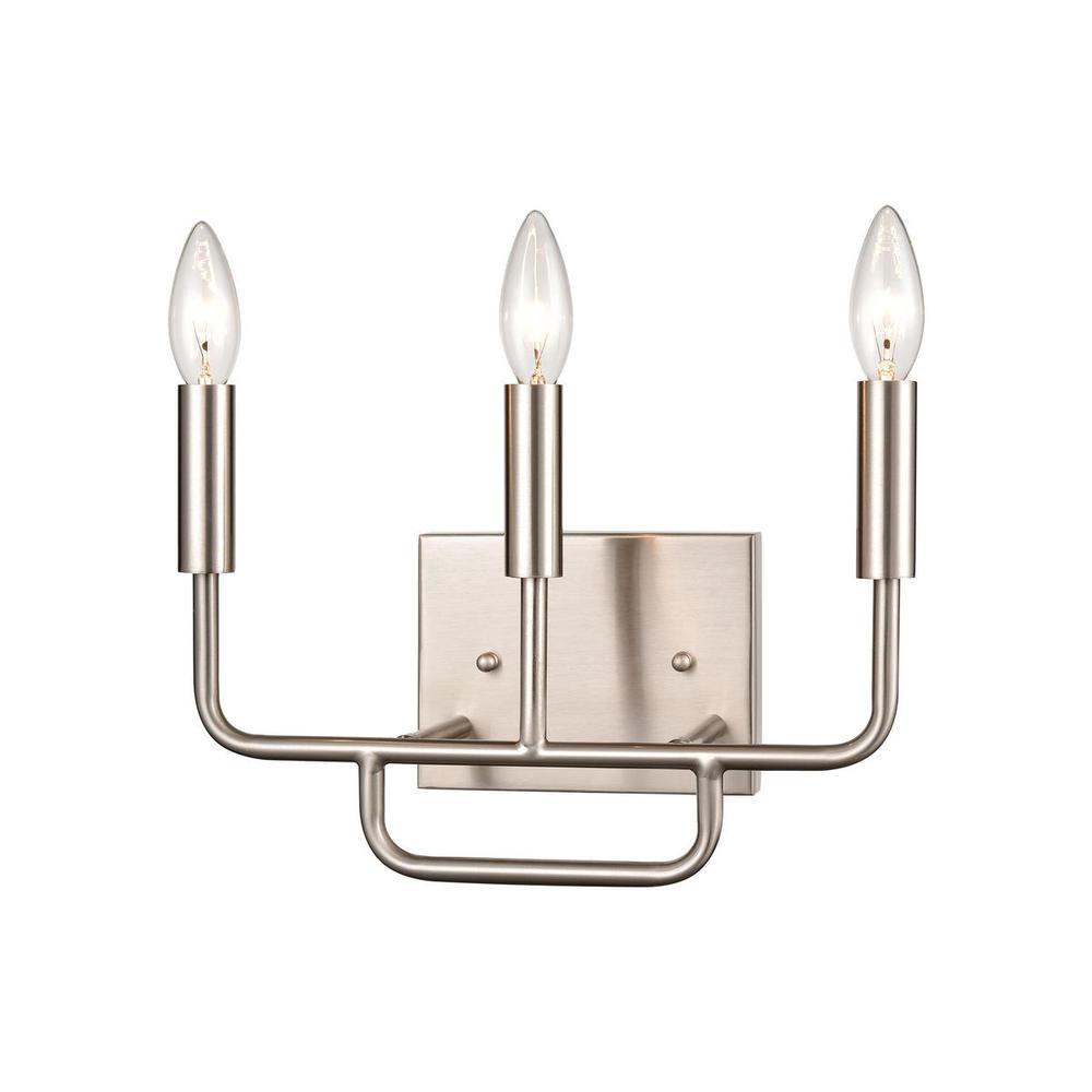 Thomas - Park Slope 13'' Wide 3-Light Vanity Light - Brushed Nickel