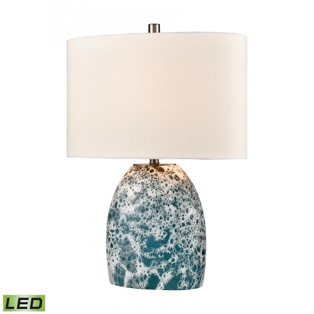 Offshore 22'' High 1-Light Table Lamp - Blue - Includes LED Bulb