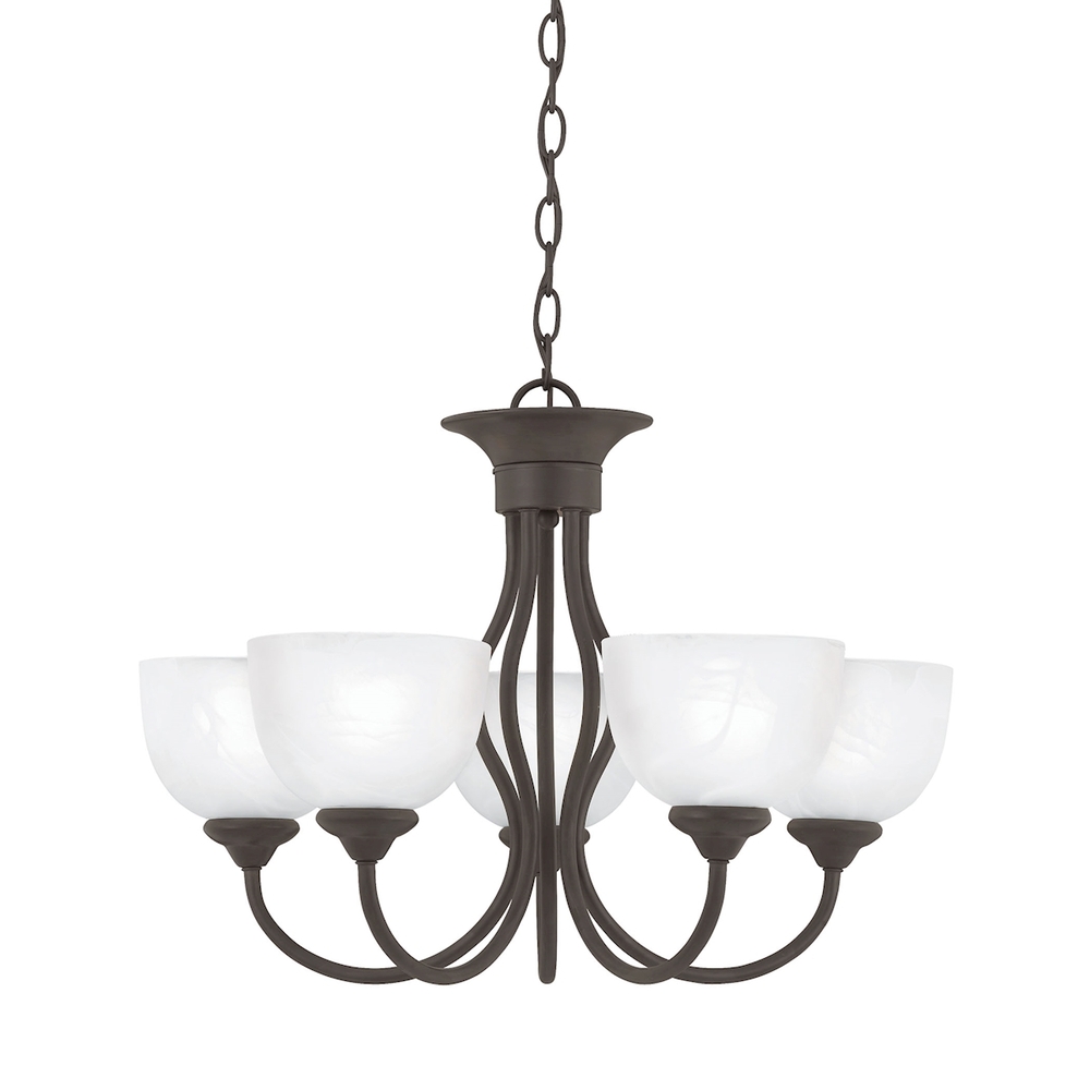 Thomas - Tahoe 24'' Wide 5-Light Chandelier - Painted Bronze