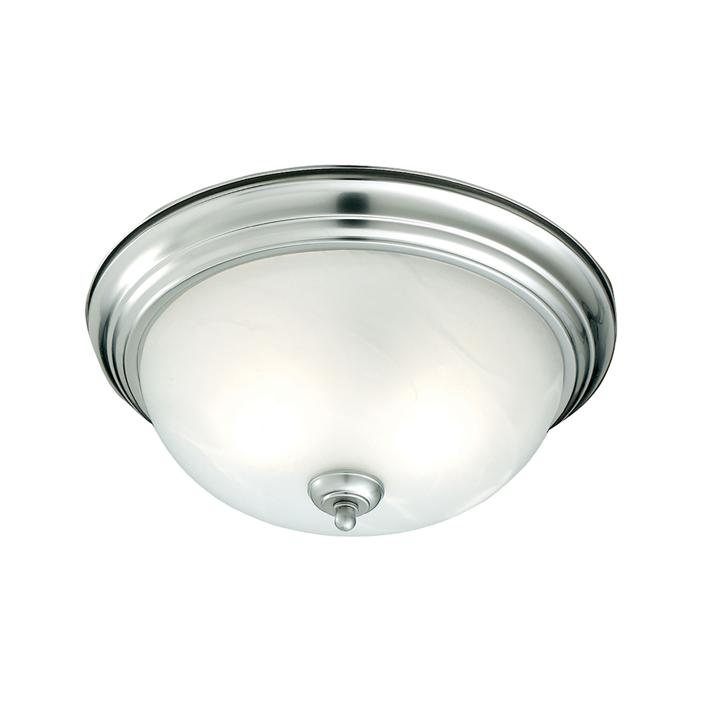 Thomas - Ceiling Essentials 12'' Wide 1-Light Flush Mount - Brushed Nickel