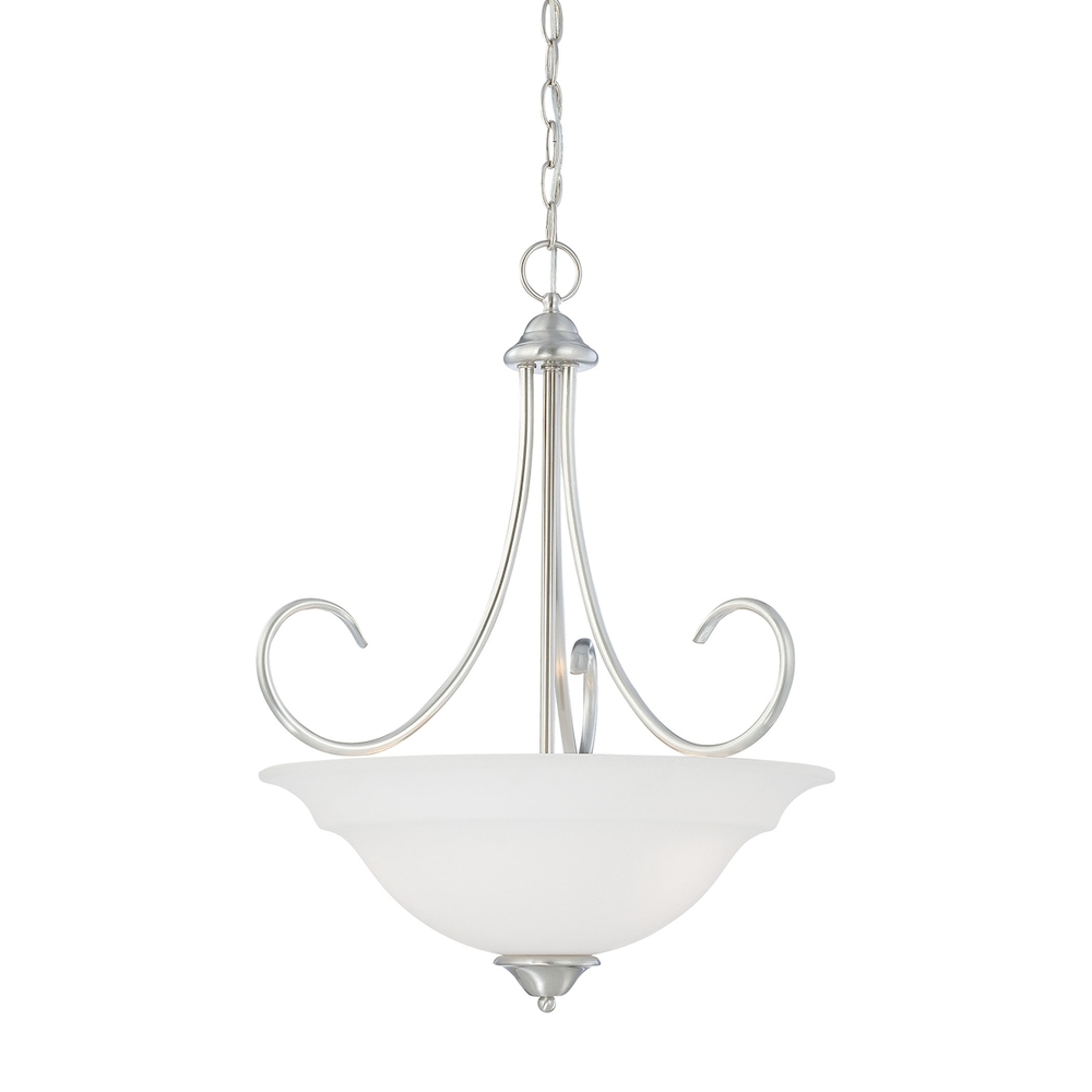 Thomas - Bella 20'' Wide 3-Light Pendant - Brushed Nickel