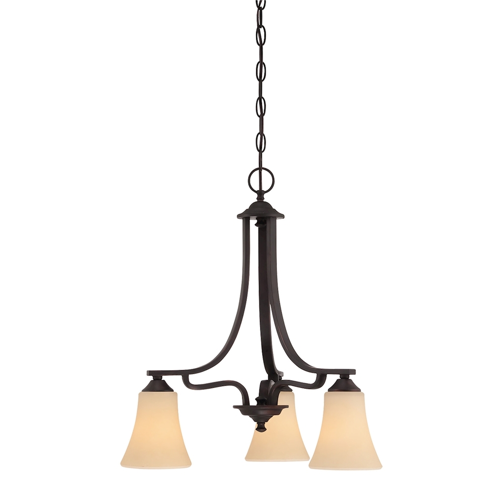 Thomas - Treme 20'' Wide 3-Light Chandelier - Espresso