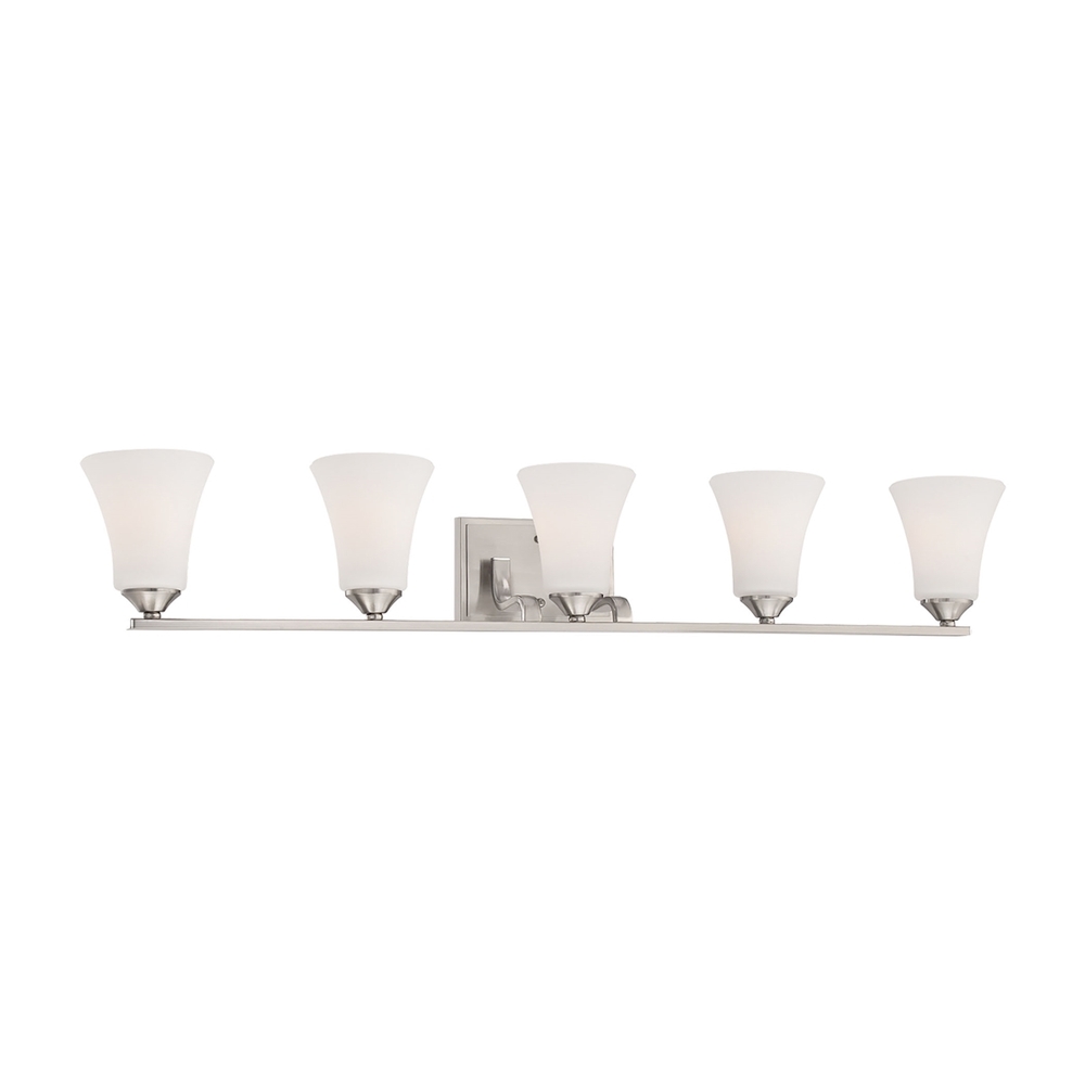 Thomas - Treme 41'' Wide 5-Light Vanity Light - Brushed Nickel