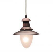 ELK Home 010-AC - Farmhouse 1-Light Mini Pendant in Antique Copper with Matching Shade