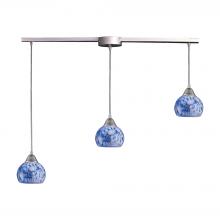 ELK Home 101-3L-BL - Mela 3 Light Pendant In Satin Nickel And Starbur