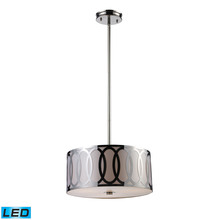 ELK Home 10173/3-LED - Anastasia 3 Light LED Pendant In Polished Nickel