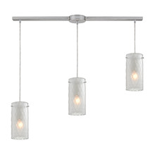 ELK Home 10243/3L-FC - Synthesis 3 Light Pendant In Satin Nickel And Fr