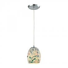 ELK Home 10419/1 - Glass Mosaic 1 Light Pendant In Polished Chrome