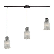 ELK Home 10437/3L - Hand Formed Glass 3 Light Pendant In Oil Rubbed