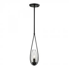 ELK Home 10477/1 - Teardrop 1 Light Pendant In Oil Rubbed Bronze And Clear Glass