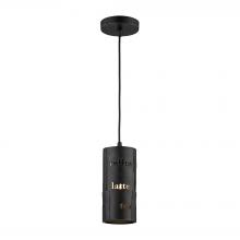 ELK Home 14310/1 - Cafe 1 Light Pendant In Matte Black With Gold Ac