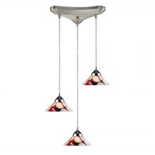 ELK Home 1477/3CRW - Refraction 3 Light Pendant In Polished Chrome An