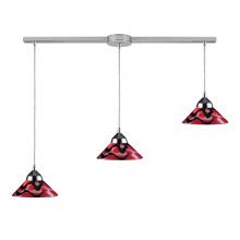 ELK Home 1477/3L-MAR - Refraction 3 Light Pendant In Polished Chrome An