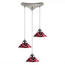 ELK Home 1477/3MAR - Refraction 3 Light Pendant In Polished Chrome An