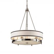 ELK Home 1624/6 - Tribeca 6 Light Pendant In Polished Nickel