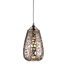 ELK Home 20064/1 - Nestor 1-Light Mini Pendant in Chrome with Chrome-plated Ceramic Shade