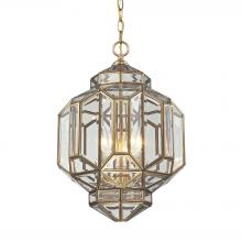 ELK Home 22026/3 - Lavery 3 Light Pendant In Brushed Brass