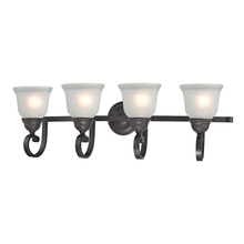 ELK Home 2304BB/10 - Thomas - Hamilton 4-Light Vanity Light in Oil Rubbed Bronze with White Glass