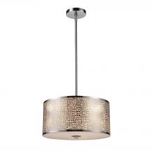 ELK Home 31042/3 - Medina 3 Light Pendant In Polished Stainless Ste