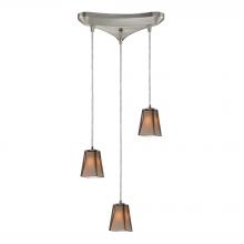 ELK Home 31143/3 - Cubico 3 Light Pendant In Satin Nickel