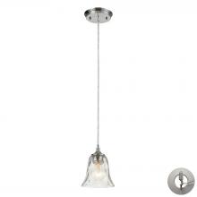 ELK Home 46010/1-LA - Darien 1 Light Pendant in Polished Chrome Includes An Adapter Kit To Allow for Easy Conversion of A