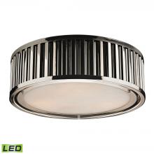 ELK Home 46101/3-LED - Linden Manor 3 Light LED Flushmount In Polished